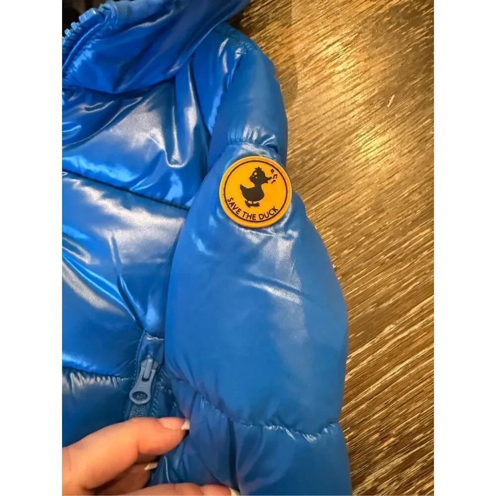 Save the Duck Royal Blue Infant Puffer Jacket sz 3-6 Mo. NWT